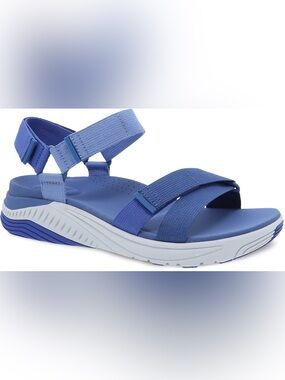 NEW DANSKO racquel sandal in blue/white US 8/8.5